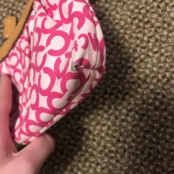 Pink coach wristlet - Picture 2 of 5